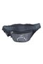 Unisex Black Colored Shoulder and Waist Bag with Adjustable Wide Shoulder Strap - 7