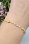 Gold Color Star Pearl Elevator Steel Bracelet