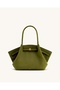 Hana Medium-Sized Faux Suede Tote Bag - Green
