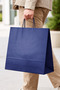 Elite Twisted Handle Kraft Bag Blue Fsc Certified Paper Bag Boutique Gift Bag 36X12X41 cm 50Li - 3
