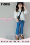 Girls Casual Elastic Waist Denim Pants, Fashionable Bell Bottom Pants, Comfortable Cotton Flared Jea - 4