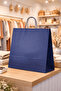 Elite Twisted Handle Kraft Bag Blue Fsc Certified Paper Bag Boutique Gift Bag 36X12X41 cm 50Li - 6