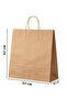 Kraft Bag with Twisted Handle Paper Bag Boutique Store Gift Dessert Bag 33X18X42 cm 25Li - 5