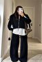 Oversized Knitwear Jacket Trousers Zippered Suit Shirt Detailed Comfortable Fit Size 36/46 Compatible - 3