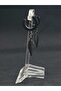 Feather Steel Hoop Earrings Black Color Dangle Feather Model Unisex Jewelry Accessory - 8