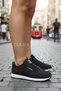 Women's Black and White Daily Lace-Up Casual Comfortable Sole Sneaker Comfortable Soft Walking Sports Shoes - 4