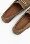 Alessa Genuine Leather Mink Buckle Loafer Women's Casual Moccasin Shoes - 6