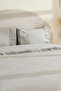 Viento 100% Cotton Double Duvet Cover Set Gray - 5