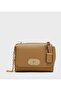 Textured Twist-lock Shoulder Bag