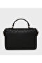 Logo Debossed Top Handle Bag - 5