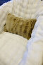 Plush Puffy Decorative Rectangular Pillow Cushion Cover Fluffy Bubble Brown 1 Piece 30X50 cm - 2