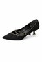 Elegant Buckle (5 cm) Thin Heel Women's Shoes – Pointed Toe Stylish and Comfortable Heeled Shoes - 7
