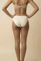 Ecru Cotton Breathable Fabric Women's Bikini Panties - Soft Textured Everyday Underwear - 5