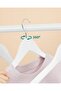 3-Piece Wooden Look Clothes and Garment Hanger White - 6