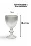 Set of 6 Glass Coffee Side Cups with Glass Legs, Sherbet Glasses - 2
