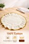 Gold Series Natural 100% Cotton Dowry Luxury Overlock Stitched Ruffled Supla American Service 1 Piece