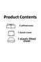 Double Duvet Cover Set 200x220cm | 4 Pillowcases | Fitted Sheet 180x200+25 - 2