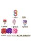 Party 8 Year Old Number and Baby Foil Balloon Birthday Set - 2