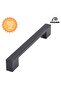 Aluminum Bridge Black 128 mm Handle Luxury Country Kitchen Furniture Cabinet Drawer Handle - 2