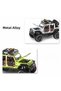 1:24 Scale Metal Off-Road Jeep Orange - Pull and Drop Toy Vehicle with Sound and Light, Doors Open - 7
