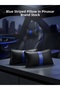 Volkswagen Passat B8 2015 and After Car Seat Blue Stripe Neck Pillow 2 Pieces