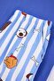 Blue Regular/Normal Fit Short Sleeve Cotton Animal Print Pajama Set Tmnss26Pt00004 - 5