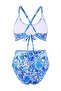 Etnik Desenli Üçgen Nakış Detaylı Kaplı Yüksek Bel Regular Bikini Takımı TBESS26BT00021 - 6