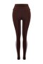 Brown Striped Full-Length Knit Sports Tights THMSS26TY00002 - 7
