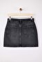 Gri Kemer Detaylı Mini Denim Etek TWOSS26ET00011 - 6