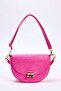 Pembe Metal Toka Detaylı Kadın Mini Boy City Omuz Çanta TAKAW26OC00022
