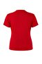 Red Mock Neck Shirred Sandy Knitted Plus Size Blouse Tbbaw26Af00053 - 7