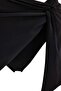 Black Regular Waist Slit Detailed Skirt Bikini Bottom Tbess26Ba00002 - 6