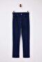 Koyu Mavi Yüksek Bel Az Esnek Straight Düz Kesim Slim Jeans TWOSS26JE00102 - 5