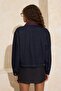 Mavi Kadife Yaka Detaylı Oversize 100% Pamuk Denim Ceket TWOSS26CE00002 - 4