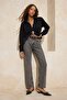 Gri Yüksek Bel %100 Pamuk Düz Kesim Straight Jeans TWOSS26JE00021