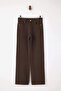 Kahverengi %100 Pamuk Yıkama Efekli Normal Bel Wide Leg Jeans TWOSS26JE00058
