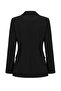 Siyah Kolları Kuşgözü Detaylı Dokuma Fitted/Vücuda Oturan Blazer Ceket TWOSS26BC00016 - 7