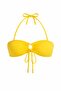 63567 Yellow Strapless Bikini Top - 4