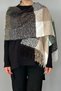 Tasseled Boucle Scarf Shawl 45X200 cm 1292 Black - 5