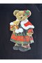 Iron-On Bear in a Dress Embroidery Transfer Print 19X11 cm