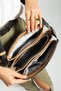 Women's Embossed Vegan Cross Shoulder Bag Jp-4013-00 Black Tan Camel - 7