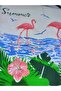 Bamboo Flamingo Hooded Peshtemal Bathrobe and Peshtemal Towel Set - 4