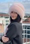 Plush Bucket Heart Scarf Gloves Set of 3 |   Women's Winter Faux Fur Pink 3-Piece Set - 4