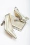 Women's Gold Stylish Style Heels Comfortable Stiletto and Small Bag Combo