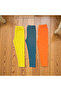 Girls' 3-Piece Ribbed Stretchy Camisole Long Leggings (100% Cotton) - 3