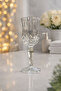 Stylish 150 ml Glass Cup with Crystal Pattern – Set of 6 |   Water, Soft Drink, Dessert Presentation Cup - 5