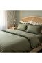 Double Frilled 100% Natural Cotton 4 Piece Duvet Cover Set