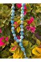 Natural Blue Apatite Prayer Tasbih Misbaha , 33 Beads, 10mm - 4