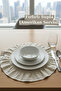 Ruffled Linen Supla American Service Round Dowry Set