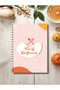 دفتر الوصفات - دفتر ملاحظات لوصفات الطعام/100 ورقة/5 أقسام/15 سم × 21 سم - 4